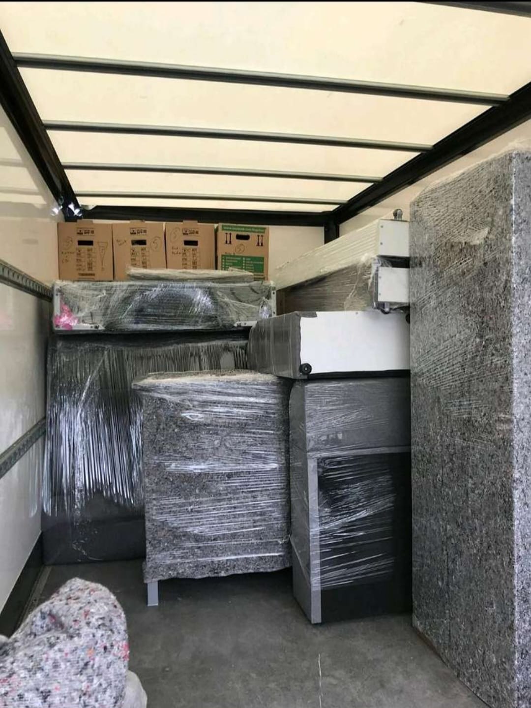 Team at work during a move